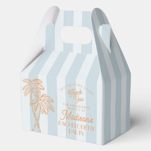 Caja Para Regalos Fiesta de Despedida de Soltera en la Playa Pastel