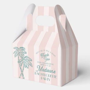 Caja Para Regalos Fiesta de Despedida de Soltera en la Playa Pastel
