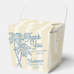 Caja Para Regalos Fiesta de Despedida de Soltera en la Playa Pastel 