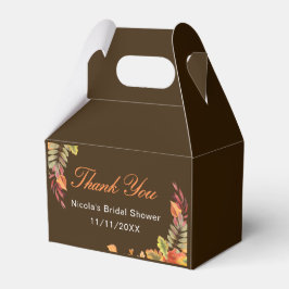 Caja Para Regalos Fiesta de Despedida de Soltera Otoño Hojas de Otoñ