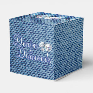 Caja Para Regalos Fiesta de diamantes y denim