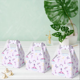 Caja Para Regalos Fiesta de dinosaurios para niños morados lindos