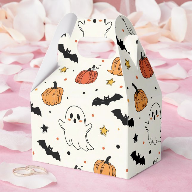 Caja Para Regalos Fiesta de disfraces de Fun Halloween (Boda)