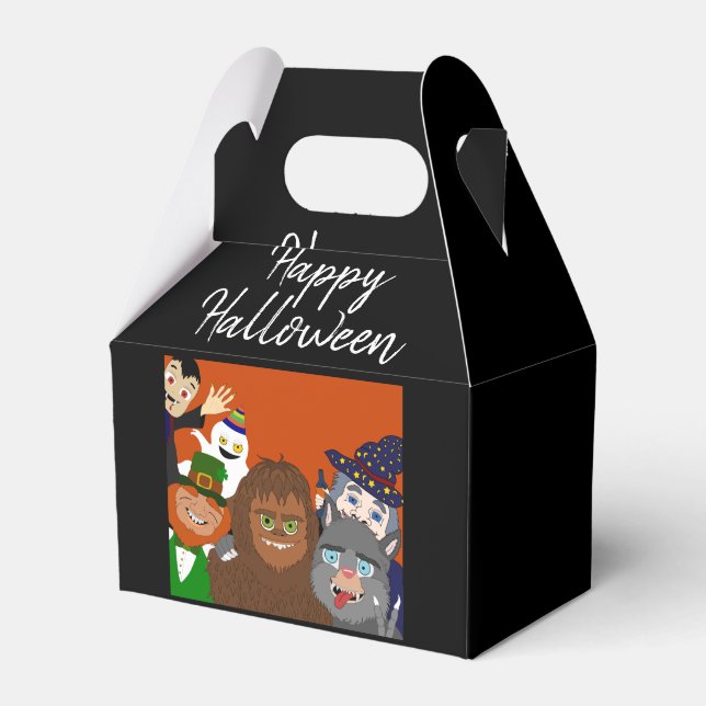 Caja Para Regalos Fiesta de disfraces de Halloween supernatural (Front Side)