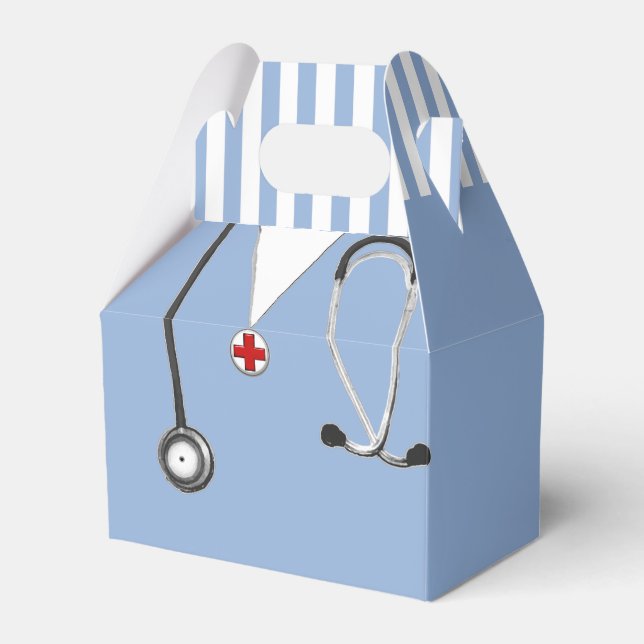 Caja Para Regalos Fiesta de Doctor Creativo (Front Side)