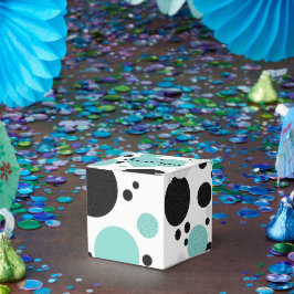 Caja Para Regalos Fiesta de duchas nupciales de polka con corazón az