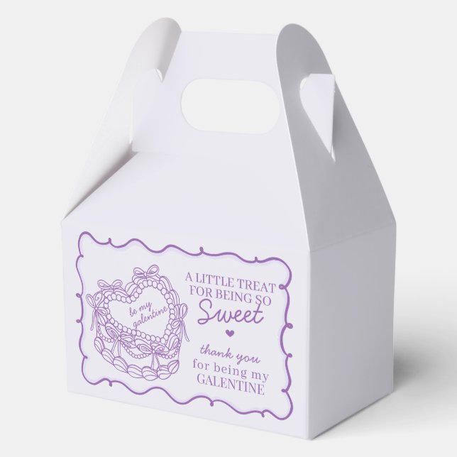 Caja Para Regalos Fiesta de galentinas de tarta de coqueta de coquet (Anverso)