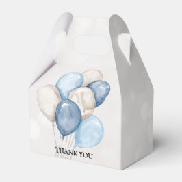 Caja Para Regalos Fiesta de globos azules y blancos de acuarela lind