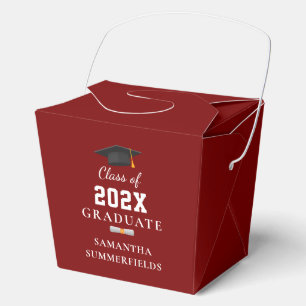 Caja Para Regalos Fiesta de Graduación 2026 Minimalista Personalizad