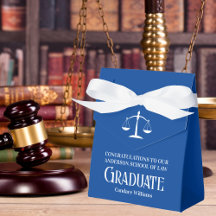 Fiesta de Graduación Azul y Blanco Personalizada d