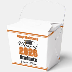 Caja Para Regalos Fiesta de Graduación de la Clase de 2026 de Orange
