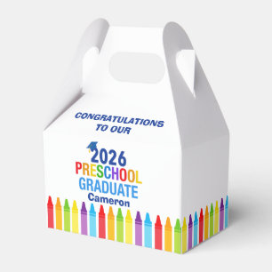 Caja Para Regalos Fiesta de Graduación de Preescolar Personalizada 2