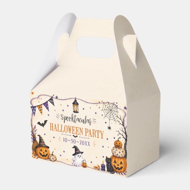 Caja Para Regalos fiesta de Halloween  (Front Side)