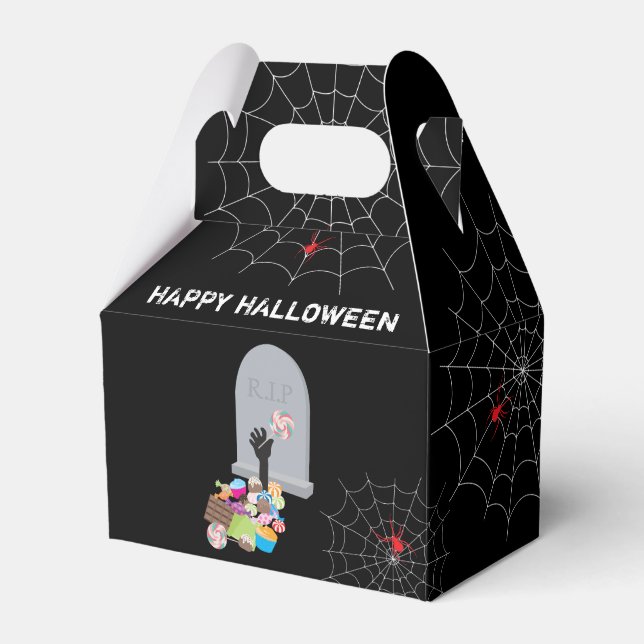 Caja Para Regalos Fiesta de Halloween de dulces mortales (Front Side)