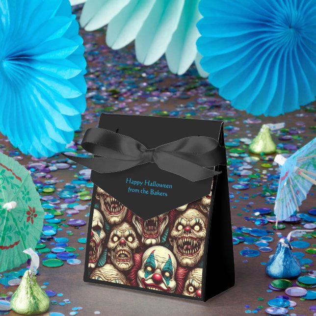 Caja Para Regalos Fiesta de Halloween de Payasos Horripilantes  (Fiesta)