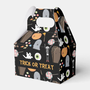 Caja Para Regalos Fiesta de Halloween de Trick o Trate a los Niños