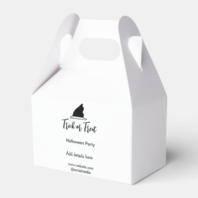 Caja Para Regalos Fiesta de Halloween de truco o trato detalles de s (Front Side)