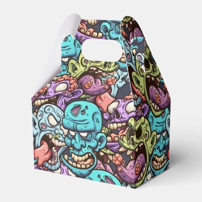 Caja Para Regalos fiesta de halloween zombie genial (Front Side)