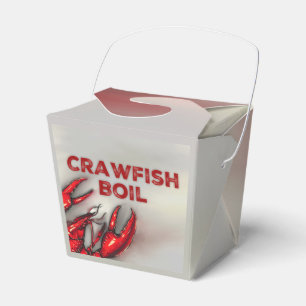 Caja Para Regalos Fiesta de hervir pez crudo rojo oscuro