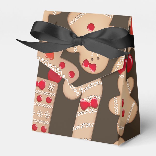 Caja Para Regalos Fiesta de intercambio de cookies navideñas Gingerb (Front Side)