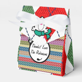 Caja Para Regalos Fiesta de Jersey de Navidad Personalizado Feo