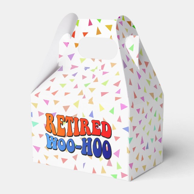 Caja Para Regalos Fiesta de Jubilación (Reverso)