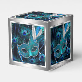 Caja Para Regalos Fiesta de la mascarada Peacock