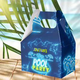 Caja Para Regalos Fiesta de la piscina de natalidad para niños brill