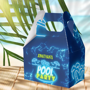 Caja Para Regalos Fiesta de la piscina de natalidad para niños brill