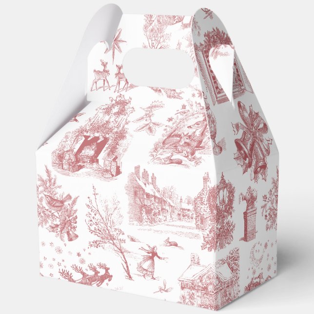 Caja Para Regalos Fiesta de Navidad Chinoiserie (Reverso )