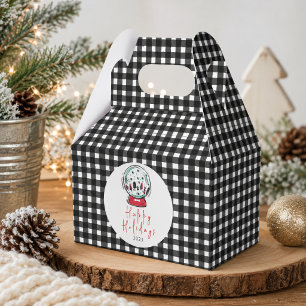 Caja Para Regalos Fiesta de Navidad en un Globo de Nieve Mágico