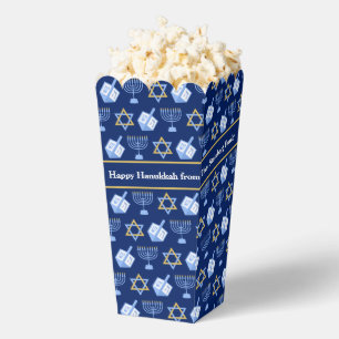 Caja Para Regalos Fiesta de palomitas de maíz con patrón azul person