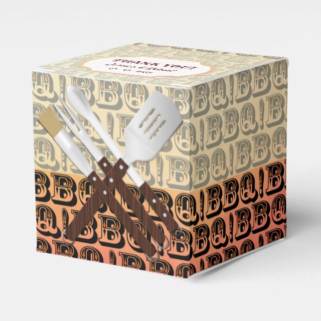 Caja Para Regalos Fiesta de parrillada (Costado Anverso)