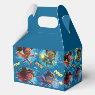 Caja Para Regalos Fiesta de Pequeños Superhéroes