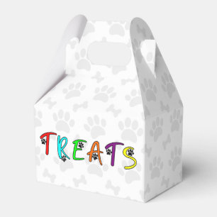 Caja Para Regalos Fiesta de perro Personalizado Tratado Textos