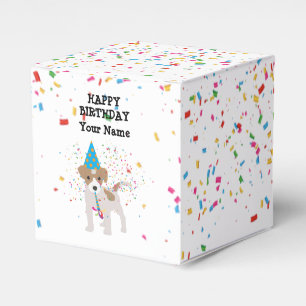 Caja Para Regalos Fiesta de perros - Animales en la fiesta de cumple