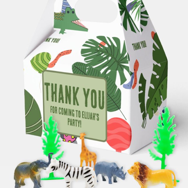 Caja Para Regalos Fiesta de personalizable Animales Jungla zoológica (Subido por el creador)