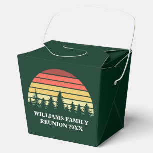 Caja Para Regalos Fiesta de Personalizable de Green Forest Sunset Cu