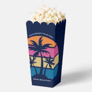 Caja Para Regalos Fiesta de playa azul genial Palmeras Palomitas de 