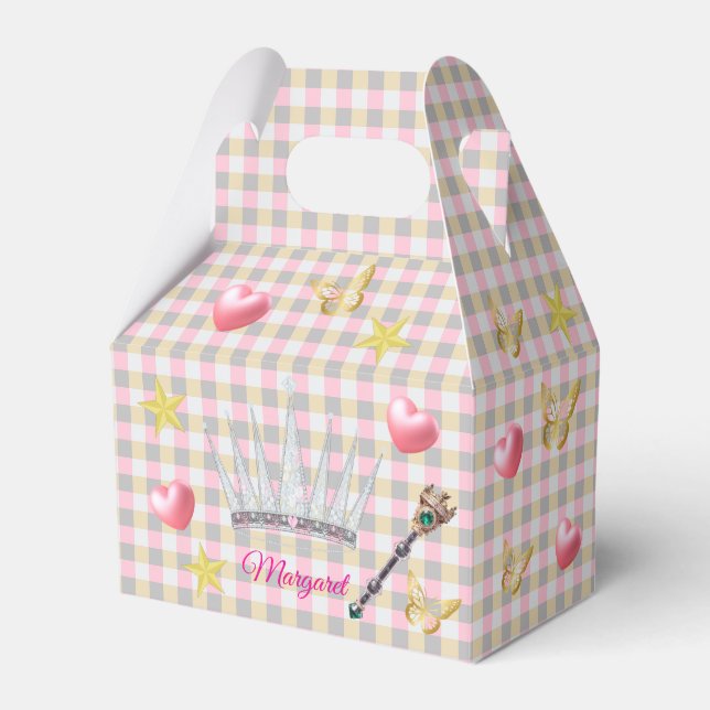 Caja Para Regalos Fiesta de Princesa Real (Front Side)