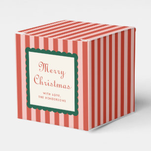 Caja Para Regalos Fiesta de Rayas y Volantes