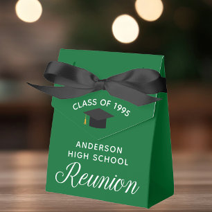 Caja Para Regalos Fiesta de Reunión de Escuela Secundaria Verde Pers