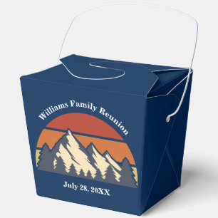 Caja Para Regalos Fiesta de Reunión Familiar Personalizada Blue Moun