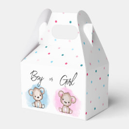 Caja Para Regalos Fiesta de revelación de sexo de niño o Chica