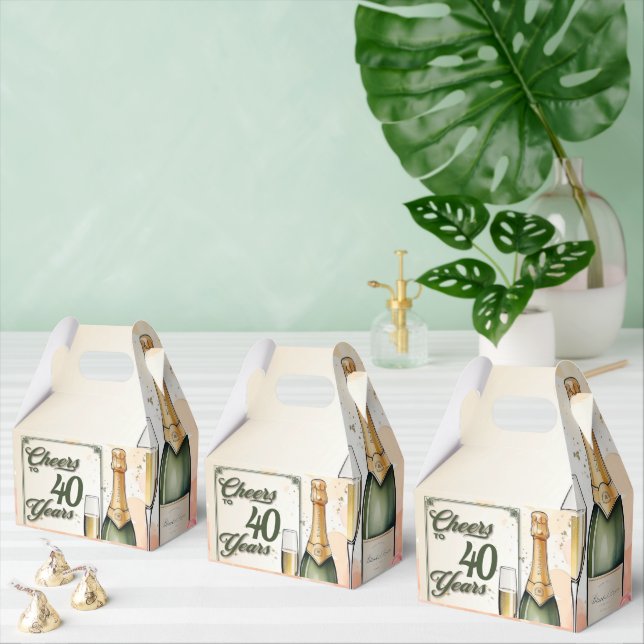 Caja Para Regalos Fiesta de Salud a Años (Múltiple)