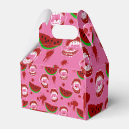 Caja Para Regalos Fiesta de Summerween Rosa de Vampiro Comiendo Sand
