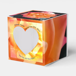 Caja Para Regalos fiesta de texto de humor de la rosa dorada 80