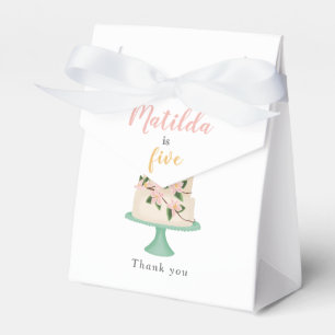 Caja Para Regalos fiesta de torta de cumpleaños editable