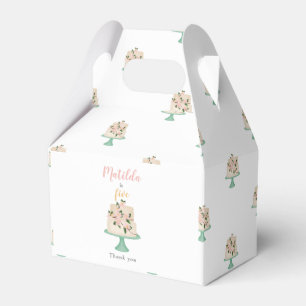 Caja Para Regalos fiesta de torta de cumpleaños editable