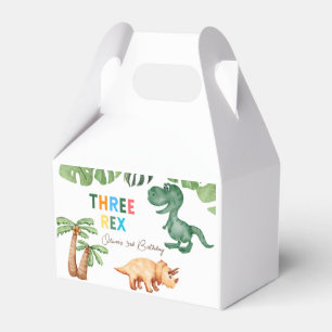 Caja Para Regalos fiesta de tres rex de tres años